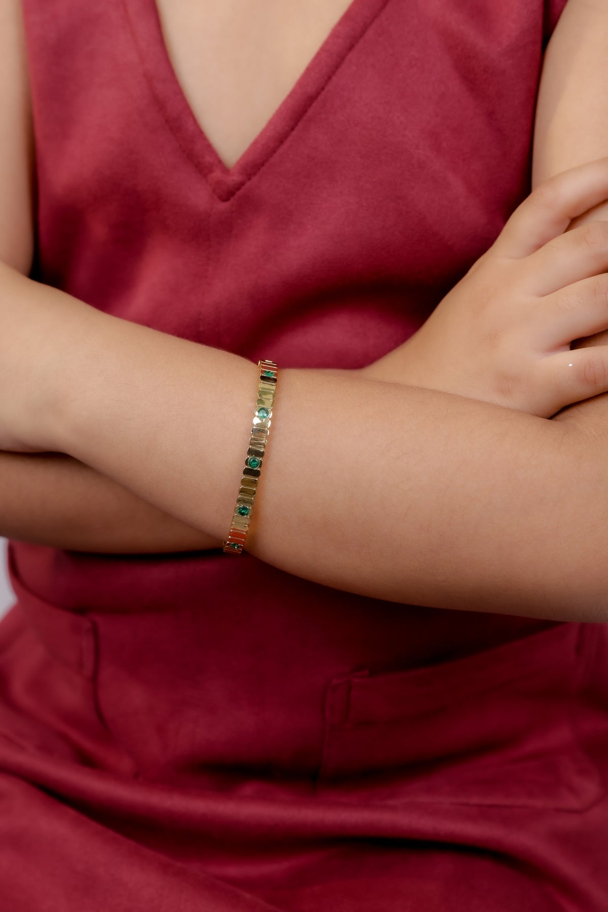 Green Diamond Bracelet