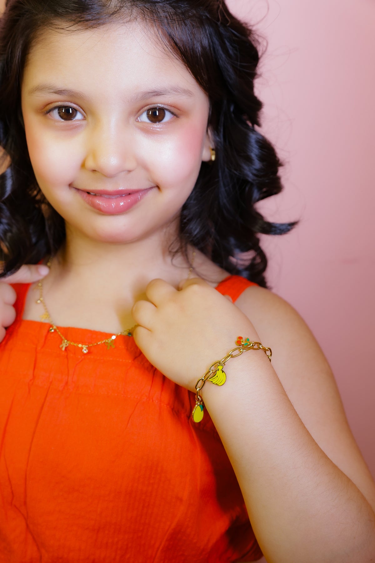 Grape Charm Chain Bracelet