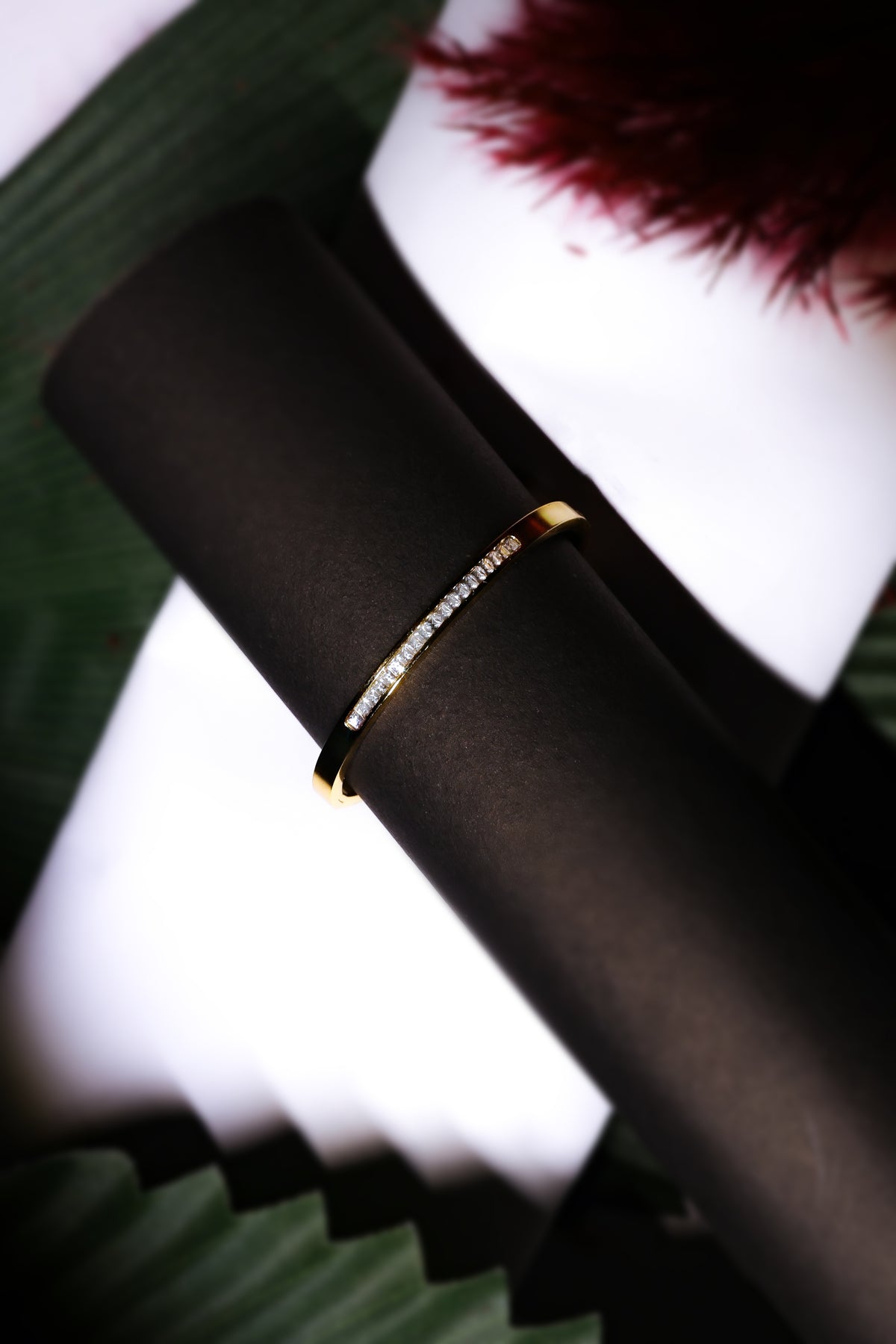 White Square Diamond Bracelet