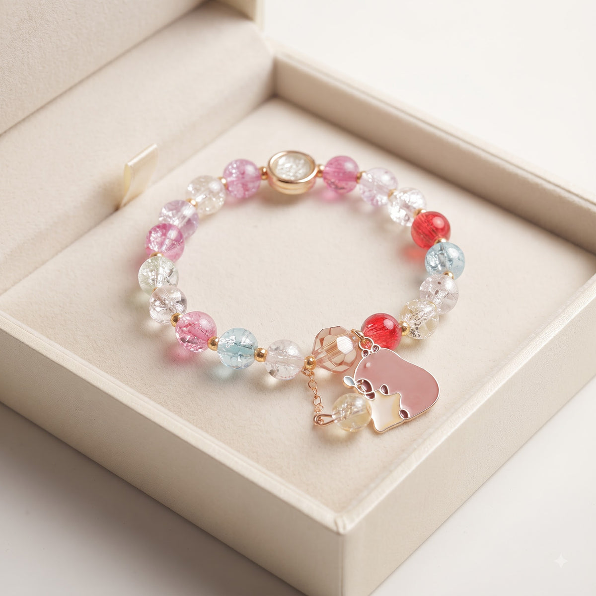 Bead Charm Bracelet Pair