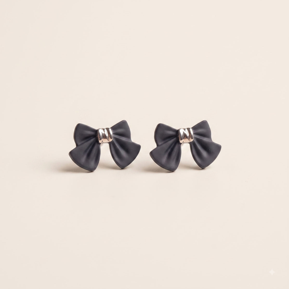 Black Bow Earrings