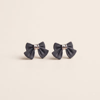 Black Bow Earrings 3