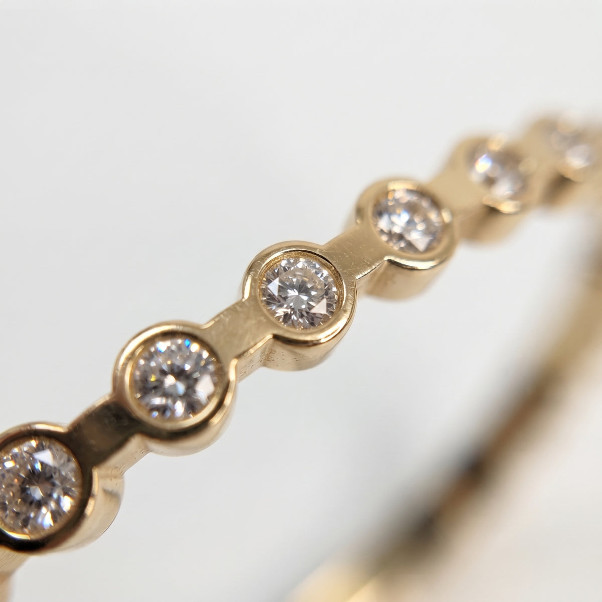 White Round Diamond Bracelet