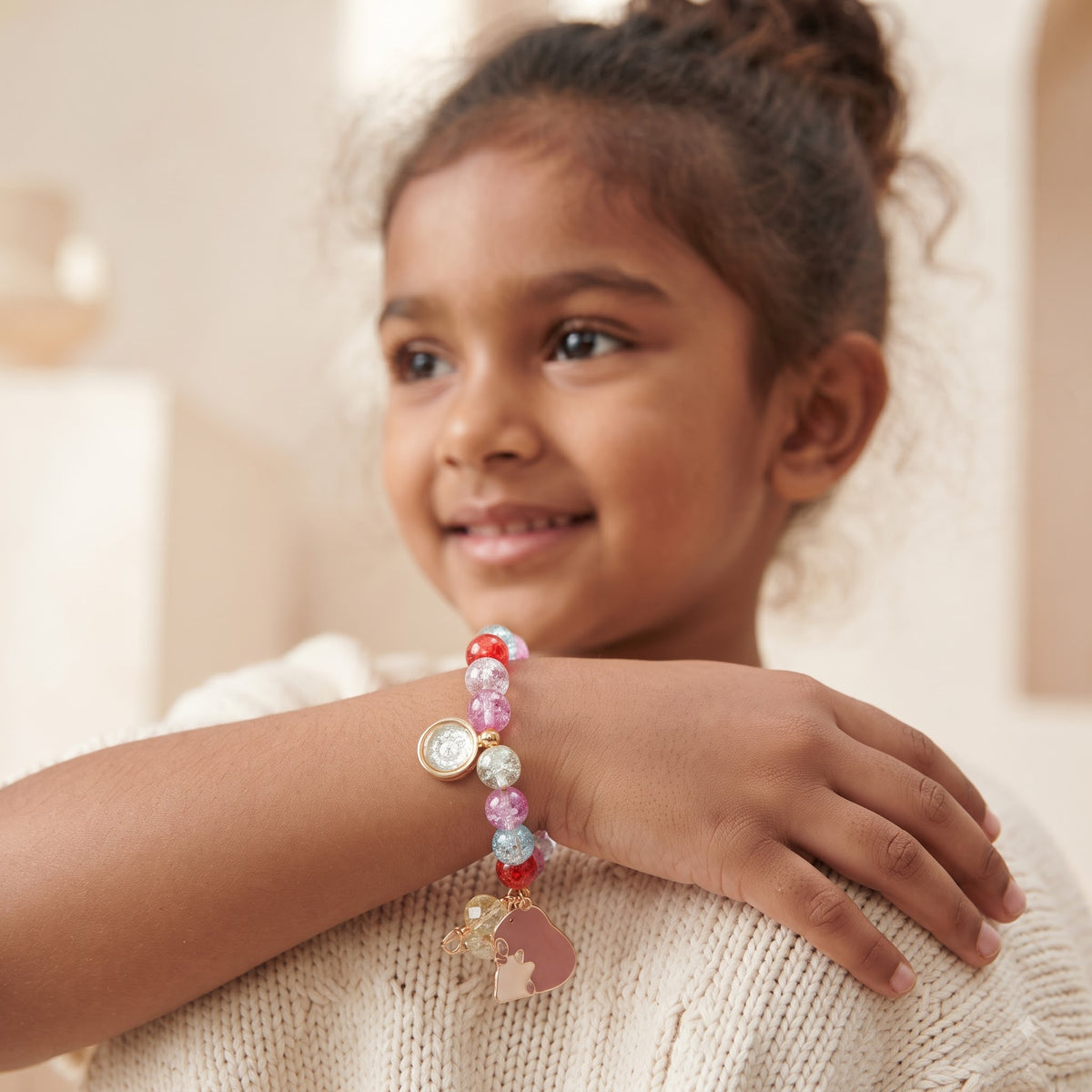 Bead Charm Bracelet Pair