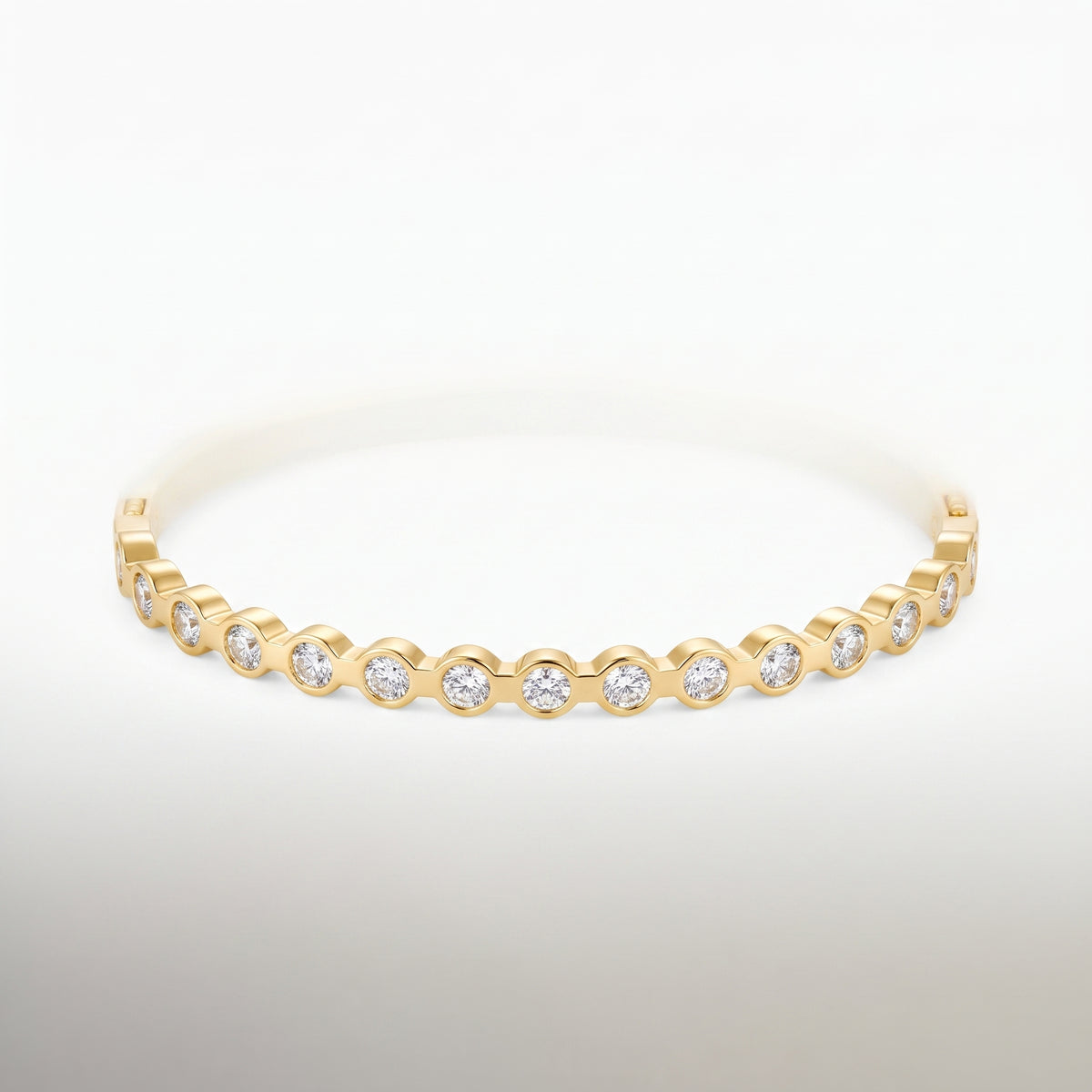 White Round Diamond Bracelet