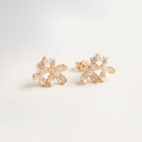 White Floral Earrings 4