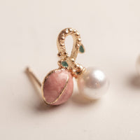 Pink Pearl Earrings 3