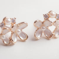 White Floral Earrings 5