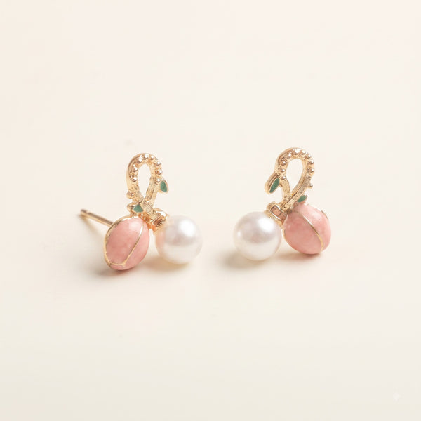 Pink Pearl Earrings