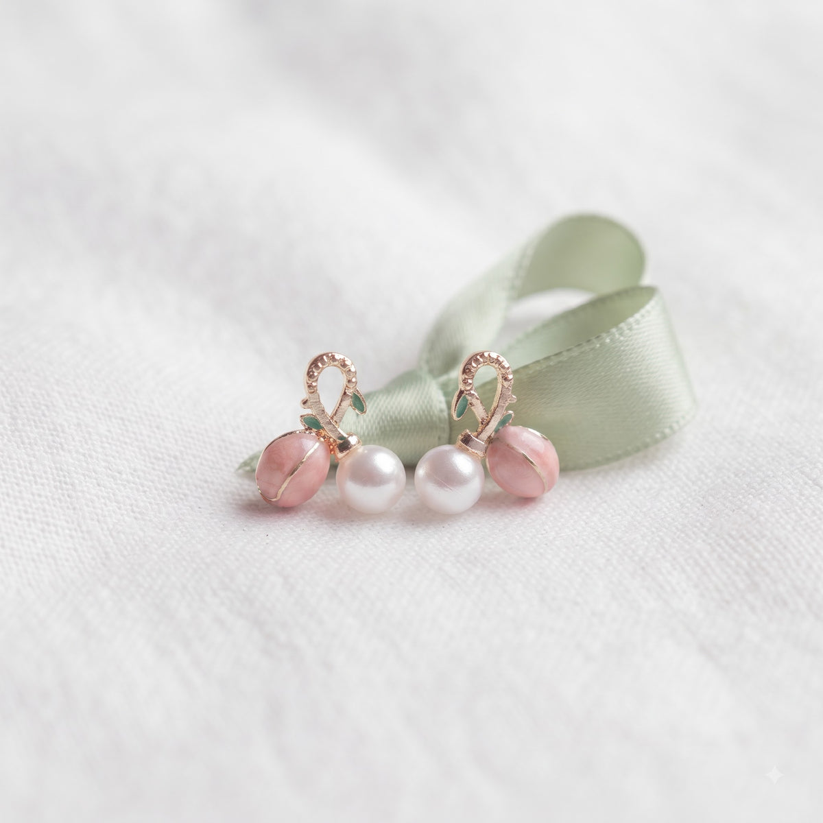 Pink Pearl Earrings